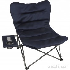 Ozark Trail Oversized Relax Plush Chair with Side Table, Blue 563404758